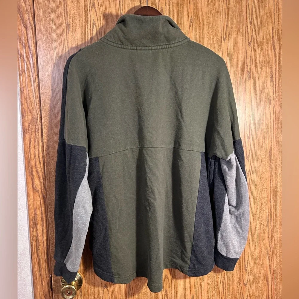PINK Color Block Varsity Half Zip Sweatshirt - Picture 5 of 5